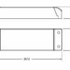 Anway LED Treiber Maße 187 x 58 x 31 mm