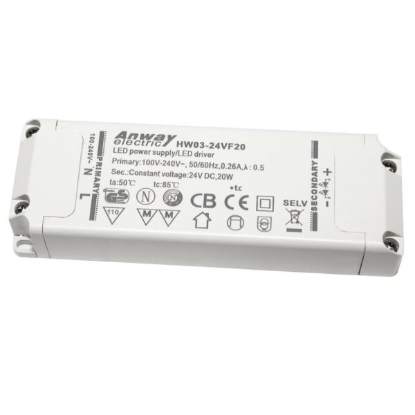 Anway LED driver HW03-24VF20 20W 830mA 24V